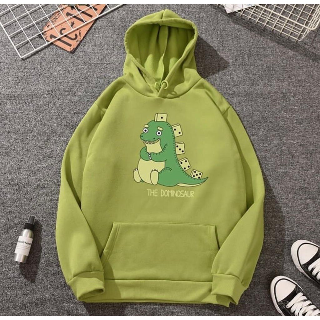 HOODIE DOMINOSAUR HOODIE WANITA LUCU / HOODIE WANITA TEBAL