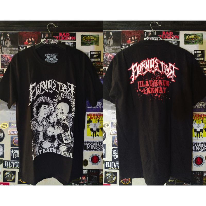Kaos Band Punk Pornostar / T-shirt Punk / Kaos Distro