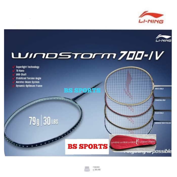 Jual RAKET BADMINTON RAKET LINING WINDSTORM 700IV / 700 IV 100% ORIGINAL Limited