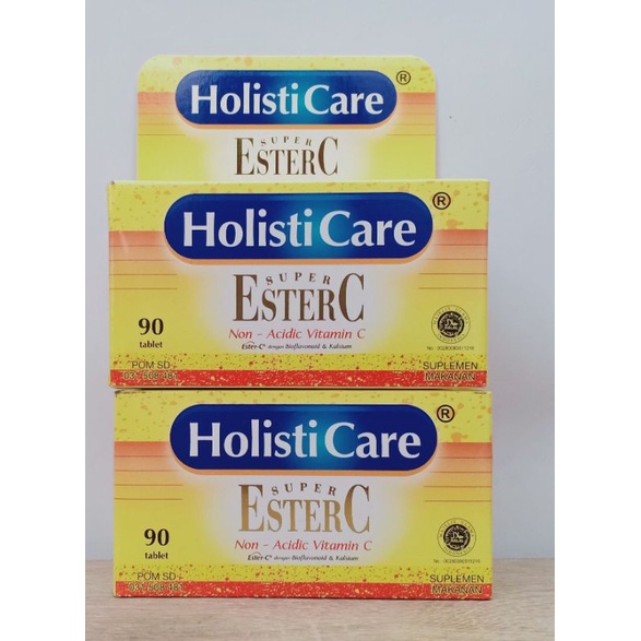 HOLISTICARE ESTER C 90S - NON ACIDIC VITAMIN C - VITAMIN C TANPA ASAM LAMBUNG