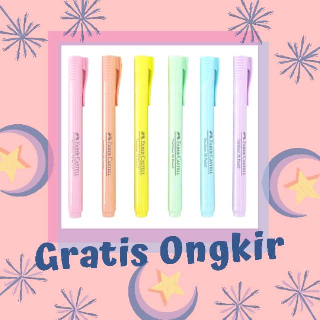 

TEXTLINE / Highlighter 38 PASTEL COLOR FABER CASTEL Murah