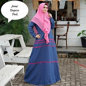 001 Tk Syar'i Jeans DAYUZA #Busana Muslim Baju Pakaian Gamis Maxi Dress Baru Murah Grosir TanahAbang