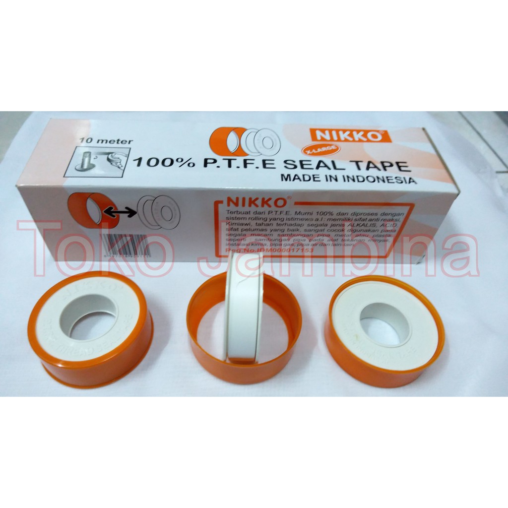 Seal Tape PTFE Besar 10 Meter Nikko / Isolasi Kran Air / Seltip Pipa