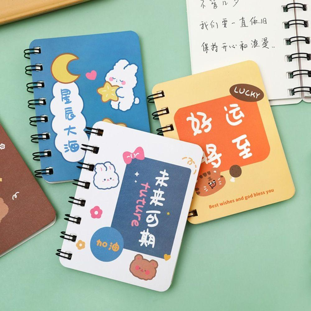 [Elegan] Pocket Notebook Mini A7 Perlengkapan Kantor Menebal Kata Inspirasi 80lembar Diary Book