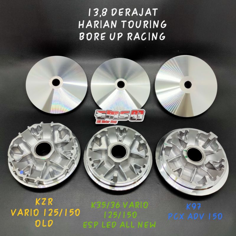 upgrade performance cvt rumah roller pulley kipas vario 125 150 old new esp led pcx adv 150 racing