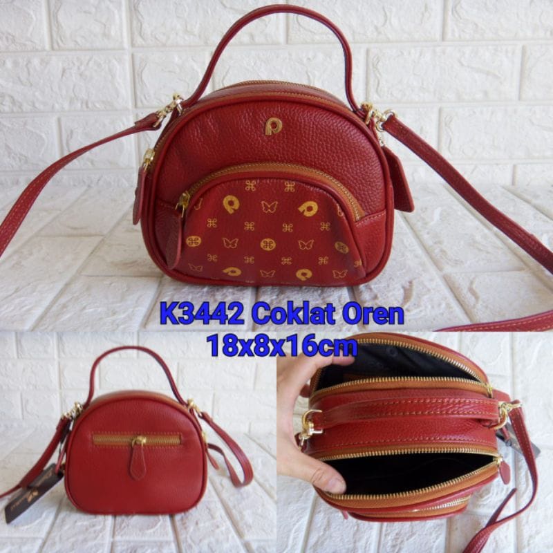 Tas Papillon Original Kode K3442 Kulit Asli | Tas Papilon Ori | Tas Selempang Wanita | Tas Kondangan