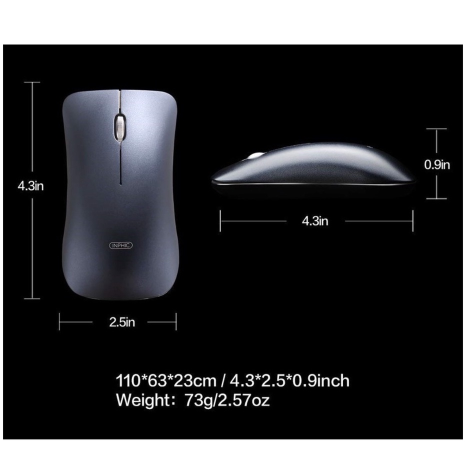 Trend-New Mouse Wireless Rechargeable &amp; Silent Click USB POWER SAVING