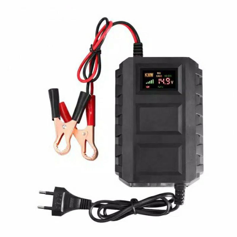 CHARGER AKI MOTOR MOBIL 12V20A / LEAD ACID DRY COLLOID SMART BATTERY CHARGER 12V 20A / CHARGER ACCU CAS AKI CAS ACCU MOTOR MOBIL