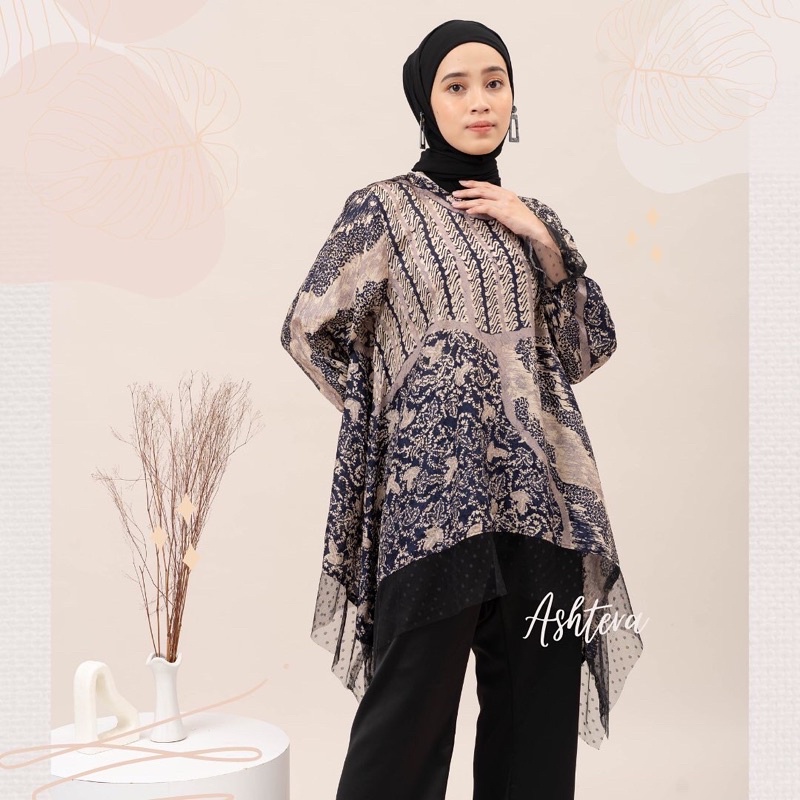 HANDMADE BATIK CAP TANGAN ALEDA TILE BLOUSE KEBAYA