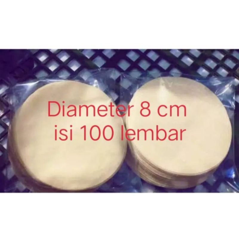 

kulit dimsum/gyoza/siomay uk 8cm isi 100 lembar