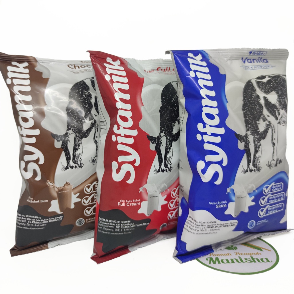 

Syifamilk Susu Skim dan Krim Bubuk (BPOM & Halal MUI) Susu Diet Rendah Lemak Tinggi Kalsium 350gr
