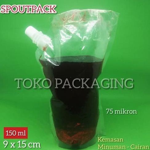 ,,,,,,,] STANDING POUCH 150ML SPOUTPACK PLASTIK KEMASAN CAIRAN MINUMAN MINYAK
