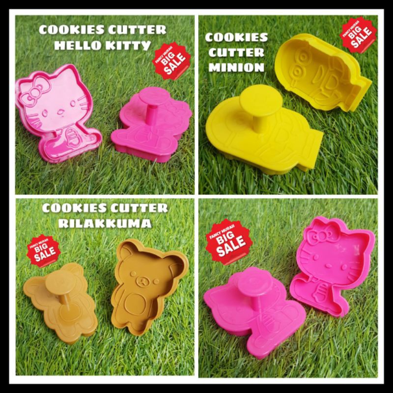 

(SALE) COOKIES CUTTER HELLO KITTY MINION RILAKKUMA / CETAKAN COOKIES