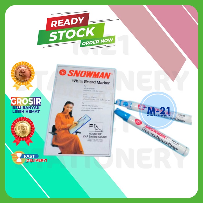 

SPIDOL WHITEBOARD SNOWMAN BIRU MUDA
