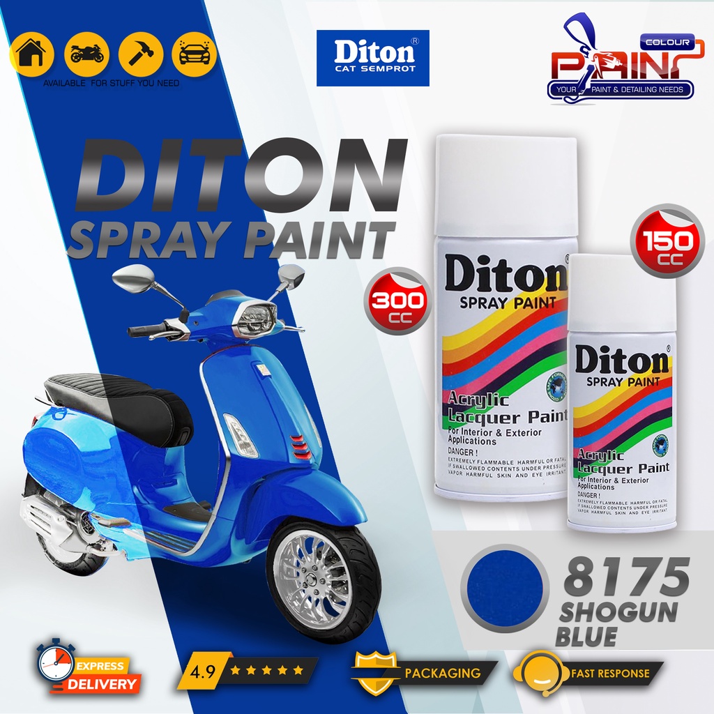 Diton Cat Semprot/Pylox/Motor/Helm/Gundam 150cc - 8175 Shogun Blue
