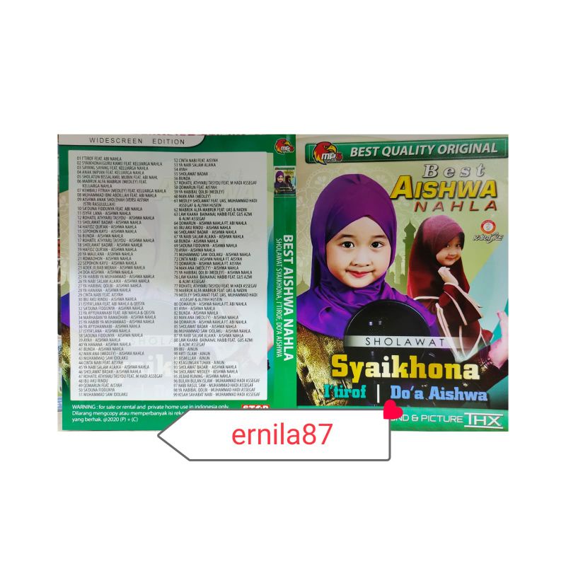 Kaset Video Lagu Aishwa Nahla Syaikhona