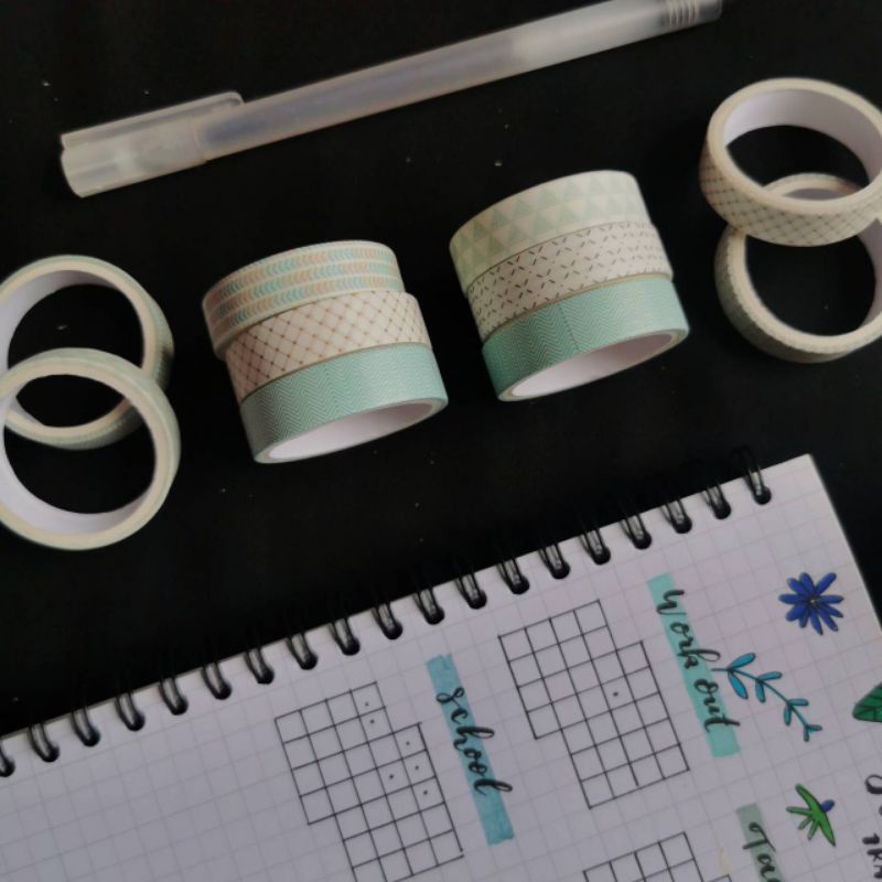 

Washi Tape Basic Geometry / Selotip Hias - Decorative bujo / planner / scrapbook