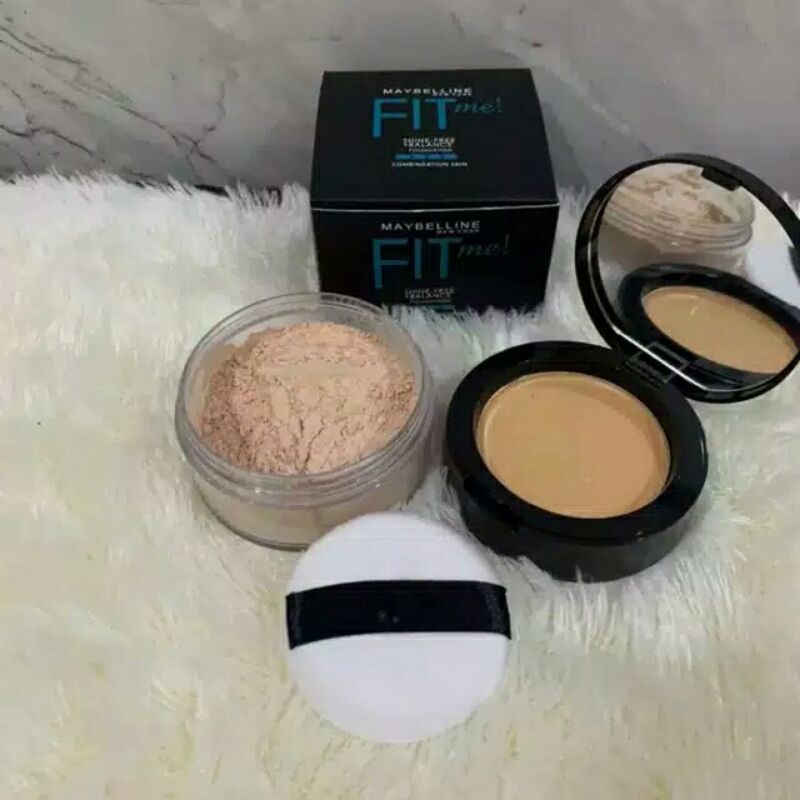 BEDAK TABUR MAYBELLINE  FIT ME ! / BEDAK MAYBELLINE FIT ME TABUR 2IN1 [TABUR+BASAH] / Maybeline