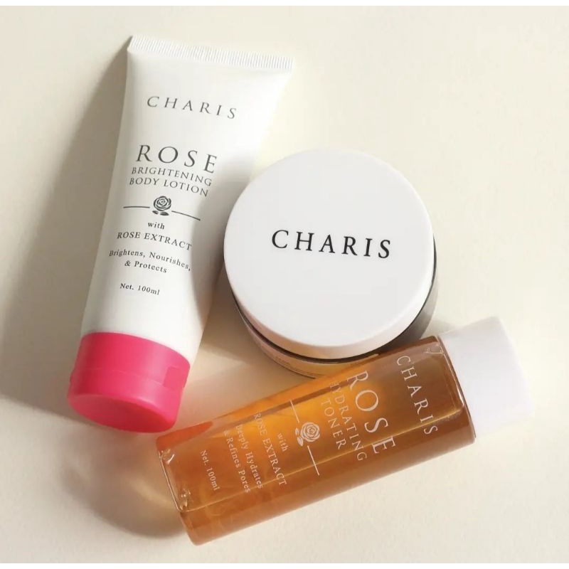 CHARIS ROSE HYDRATING TONER - FACE MASK - BODY LOTION