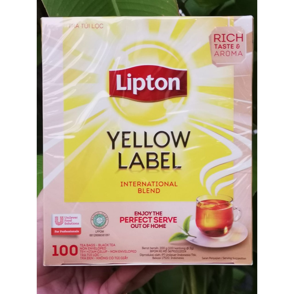 

LIPTON YELLOW LABEL BAG TEA NE -100 (100X 2G)