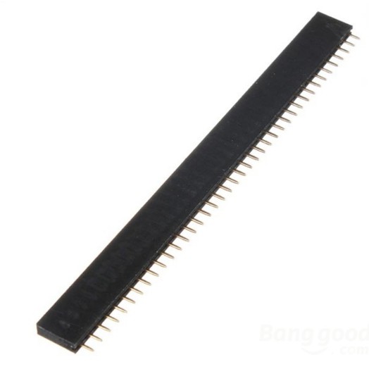 Female Header 1x40 Gold 40p 40 Pin Single Row 0.1&quot; 2.54mm TOP Quality