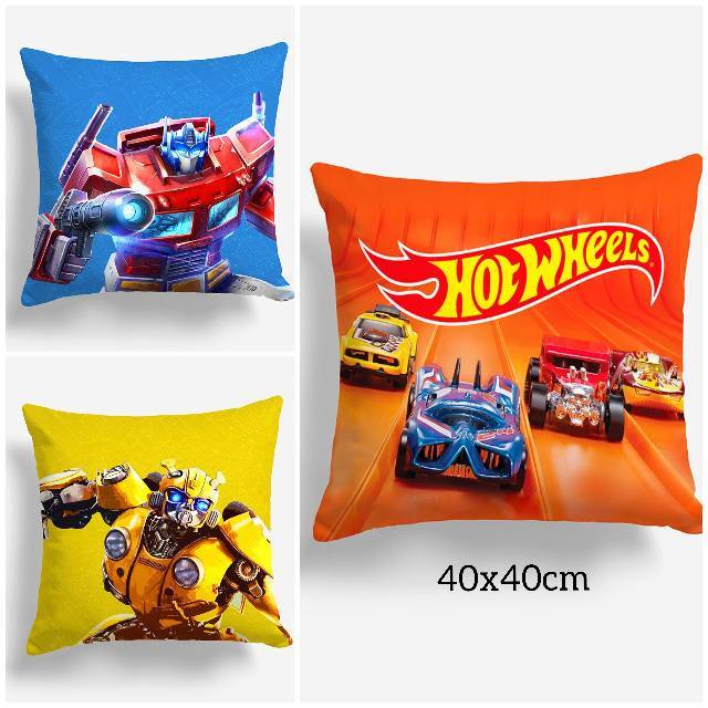 BANTAL SOFA PRINT MOTIF TRANSFORMER HOT WHEELZ 40X40 CM