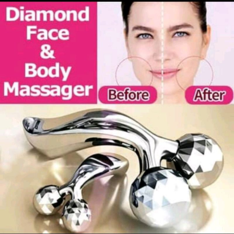 3D Massager Alat Relaksasi Pijat Terapi Pengencang Body  Dan Wajah / Pijit 3D Roller Refleksi