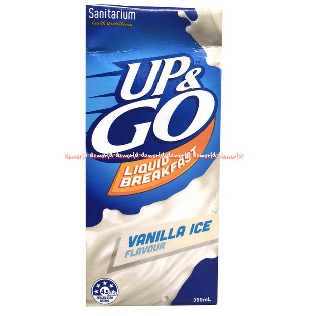 Up &amp; Go Liquid Breakfast 350ml Vila Ice Favour Minuman Susu Rasa Es Vanila Sanitarium Up and go Upgo Up go