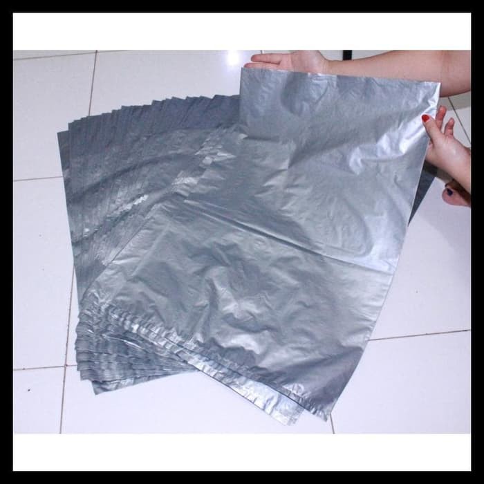 PLASTIK PACKING POLOS Jumbo UK.50X60 tebal 0,3 mikron isi 50/plastik packing olshop/HD online shop