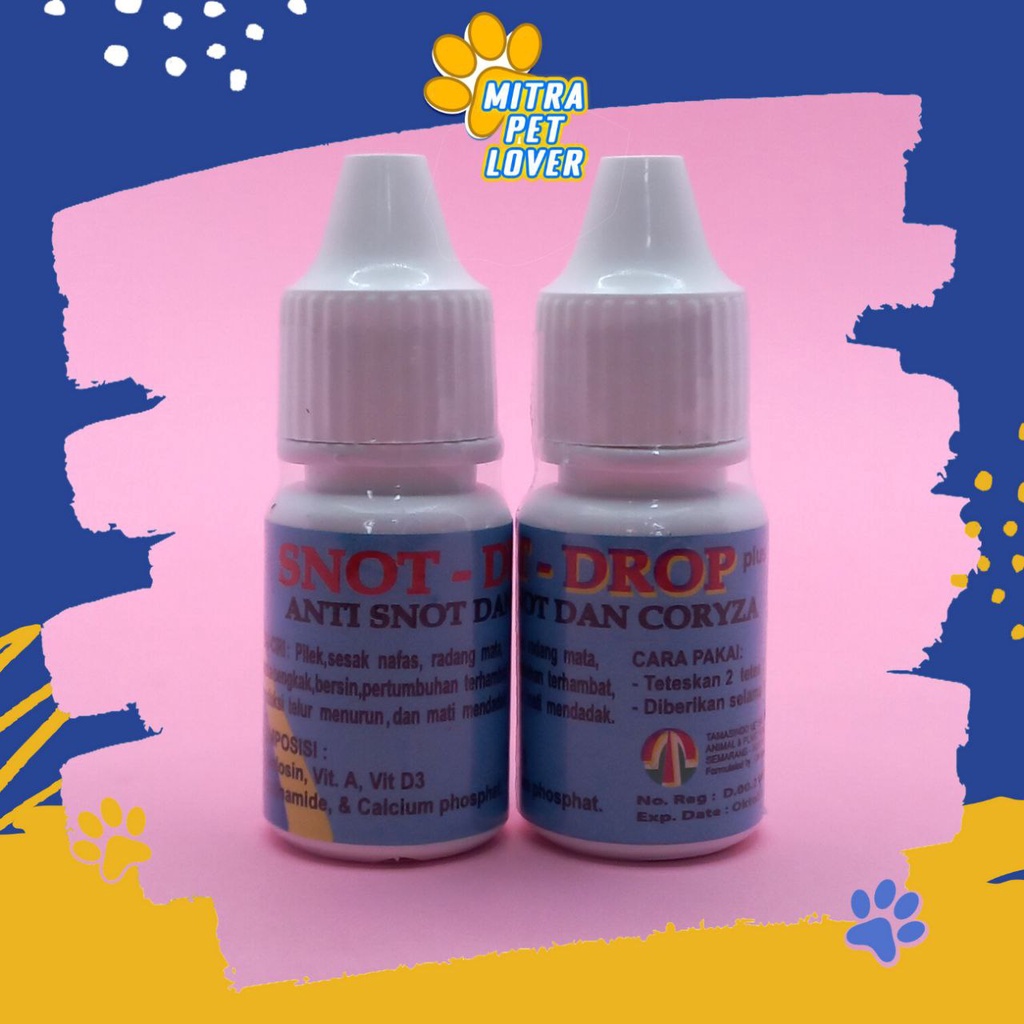 OBAT PILEK SESAK NAFAS AYAM &amp; UNGGAS - SNOT DROP 10 ML ORIGINAL - ANTI SNOT CORYZA PILEK RADANG BENGKAK BERSIN NGOROK PADA CHICKEN - MURAH ASLI GARANSI - PET ANIMAL HEALTHCARE &amp; VETERINARY TAMASINDO OBAT KESEHATAN &amp; VITAMIN HEWAN PELIHARAAN MITRAPETLOVER