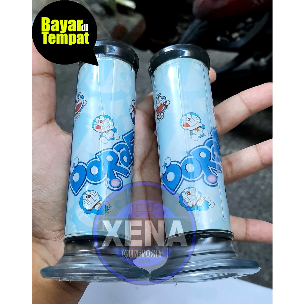 Hangrip Gambar Doraemon Vn One Racing / Handgrip/Sarung Gas gambar doraemon Universal / Handgrip Doraemon Grip Motor Variasi Motor Beat, Scoopy,Vario,Mio Karet Silicon/Slop Sarung Gas Untuk Semua Motor