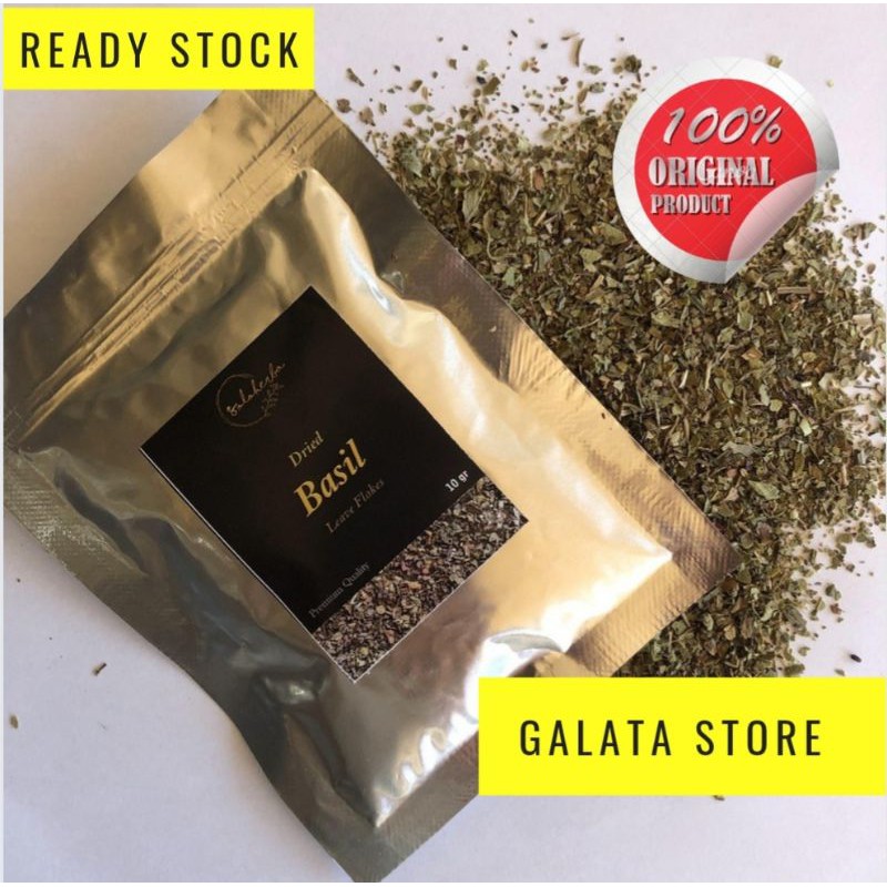

Basil Leaves Flake Kering Import Kualitas Premium 10gr