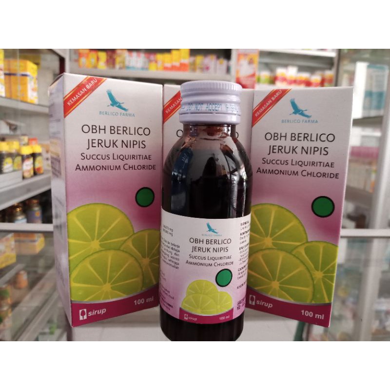 OBH Berlico Jeruk Nipis Sirup 100ml - ED 01/2025