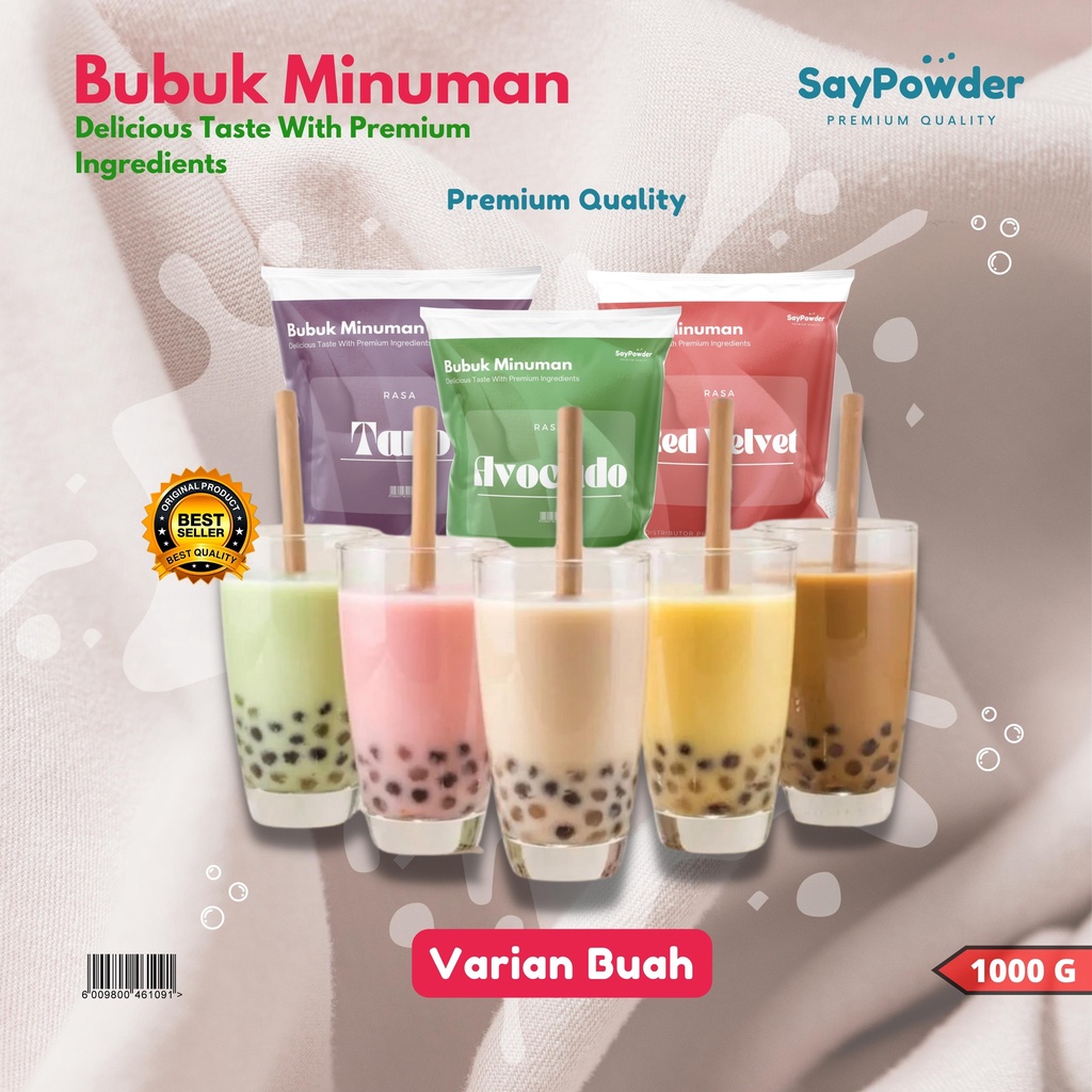 bubuk minuman rasa buah 1kg serbuk minuman aneka rasa bubuk minuman kekinian powder minuman 1kg