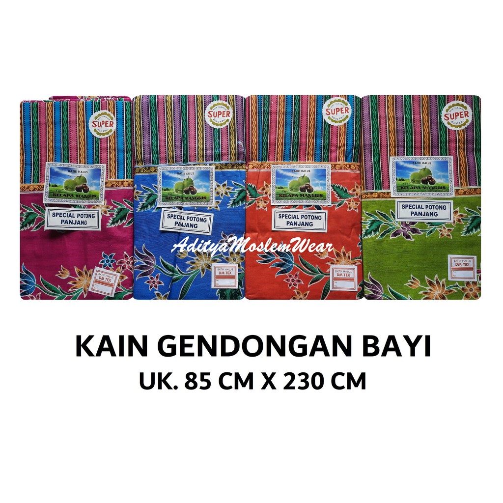 Gendongan Bayi / Selendang Bayi / Kain Jarik / Kain Batik Solo / Batik Cap Kelapa Manggis