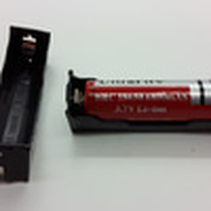 Holder Batere/Baterai 1 X 26650/18650 Dengan Konektor