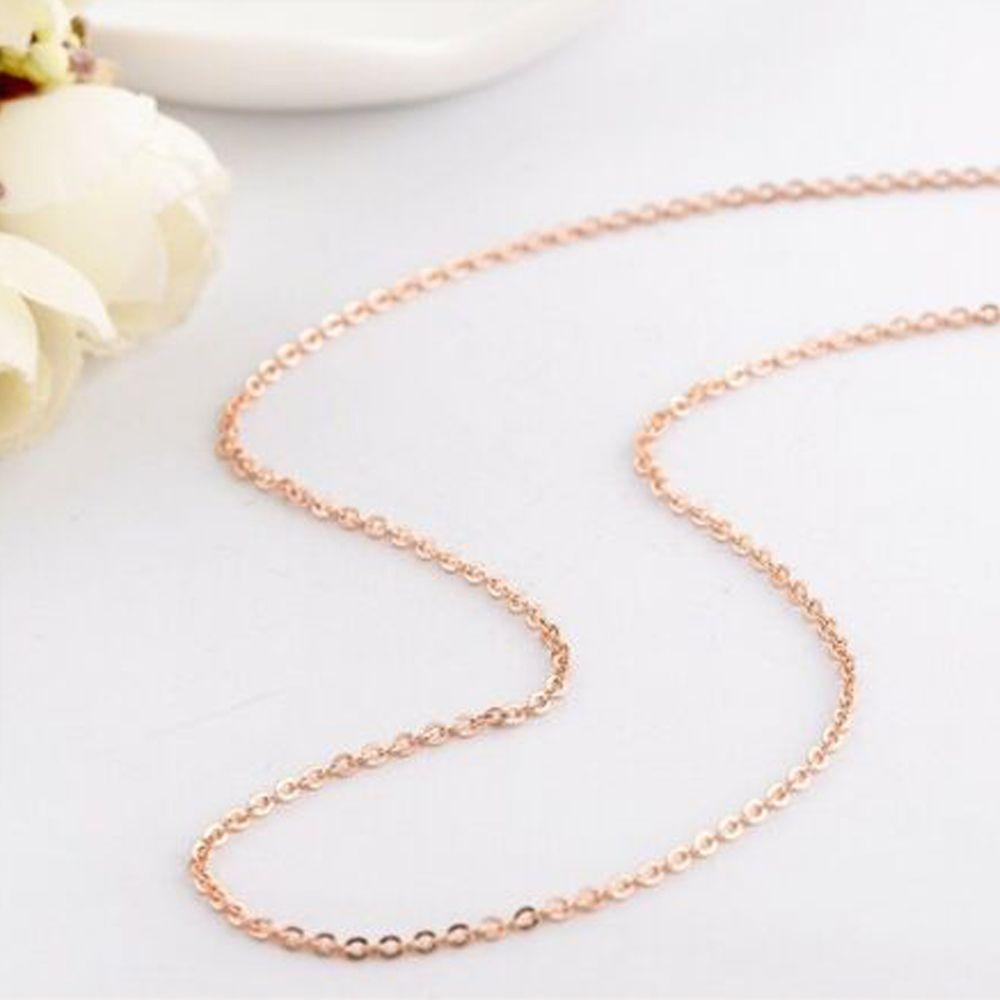 Lily Kalung Stainless Steel Fashion Keren Warna Perak Kerah Logam