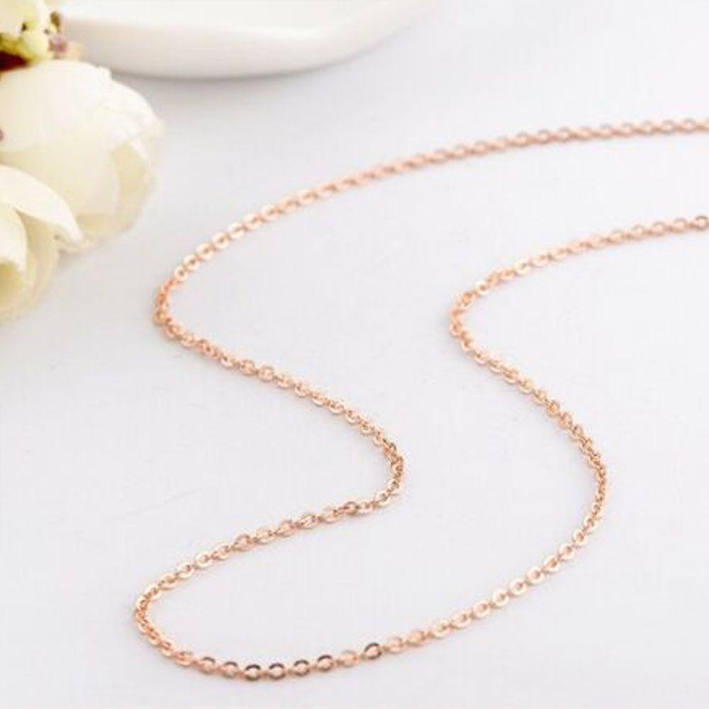 Lily Kalung Stainless Steel Fashion Keren Warna Perak Kerah Logam