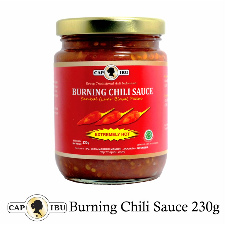 

Burning Chili Sauce Cap Ibu