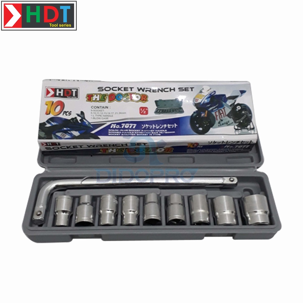 Kunci sok 10 pcs socket wrench set 10pcs