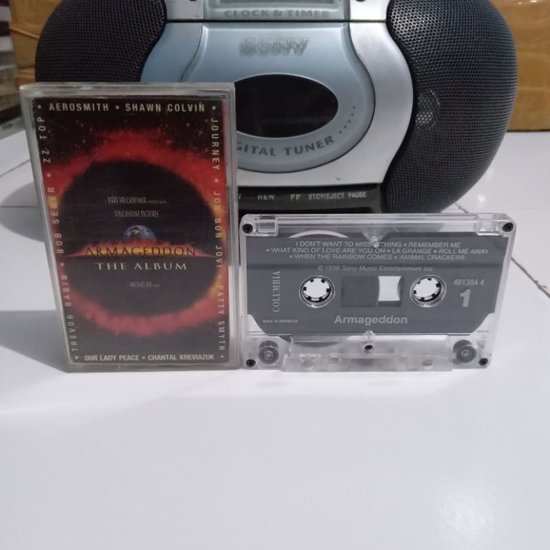 Kaset Pita Armageddon - Aerosmith - Journey - ZZ Top - Bob Seger - Animal Crackers - Bon Jovi