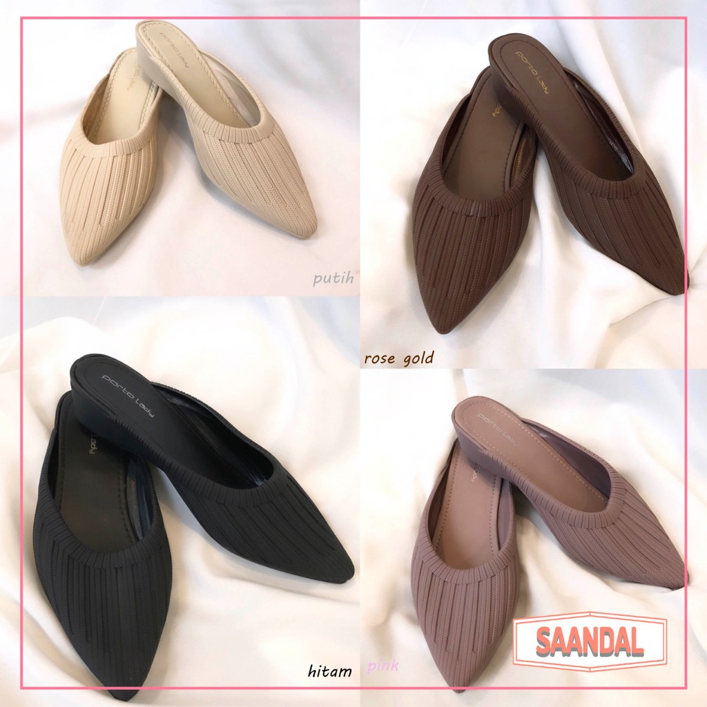 Sepatu Wedges Selop Porto DTA Model Korea Jelly (BISA SATUAN)