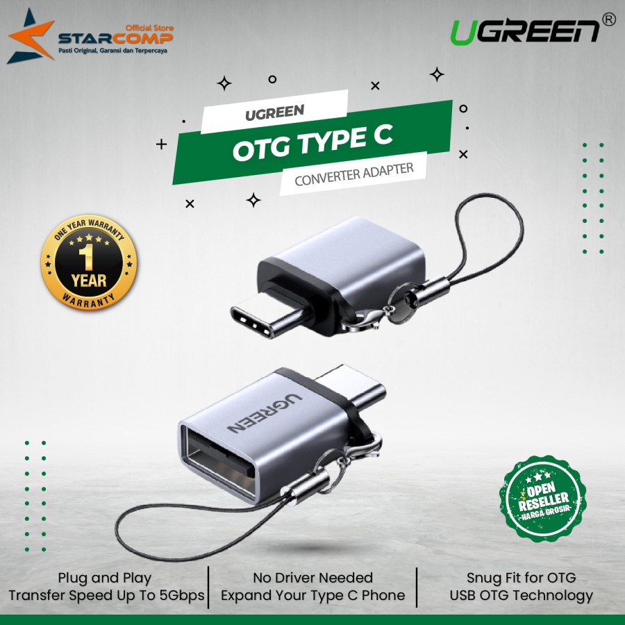 Jual Ugreen Otg Type C Male To Usb Female Converter Adapter