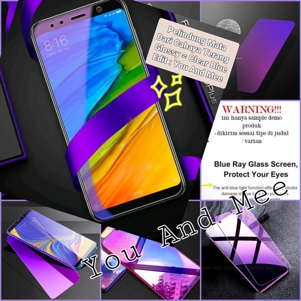 New!! ! Anti Radiasi Tempered Glass BLUE LIGHT Super Glossy Samsung A14 M14 A04 A04S A04Core A03 A03S A03Core A02 A02S A01 A01Core M02 M02S M01 Core M23 M13 A13 A23 Tidak Ada/Tanpa List Hitam/Temperd KACA Biru Bluelight/Tempred Blueray A-Radiation 4G 5G S