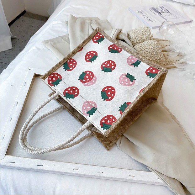 Godiva96 - MERCI SHOULDER BAG TOP HANDLE | TAS BAHU VINTAGE KOREA / KOREAN MEDAN-TP. Strawberry