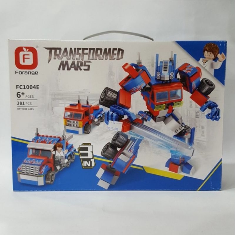 Mainan anak edukasi lego block transformed mars 381 pcs harga murah
