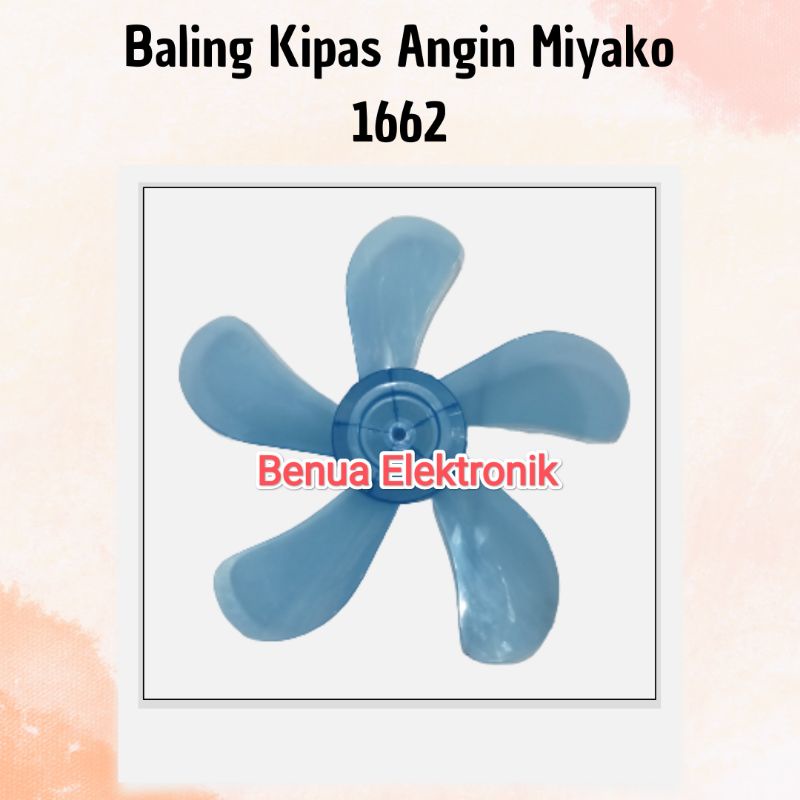 Promo Baling Baling Kipas Angin Miyako 16 Inch 5 BALING