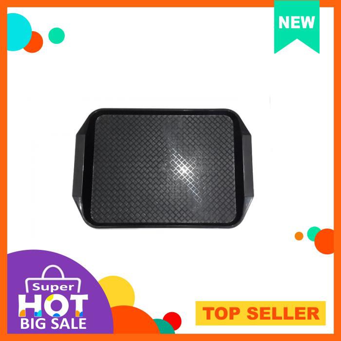 890 Nampan Plastik Gagang Persegi Hitam Golden Dragon