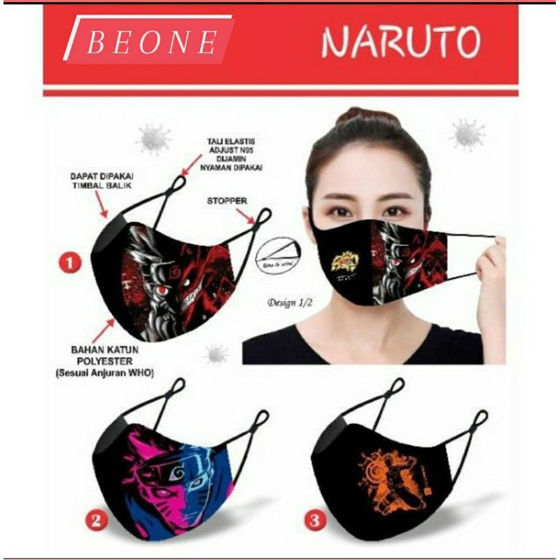 Masker Sport BeOne Fashion Twin (Figure Series)