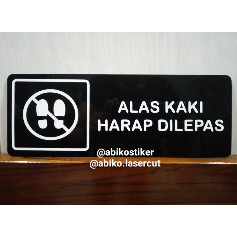 Jual Sign Board Akrilik Alas Kaki Harap Dilepas Shopee Indonesia